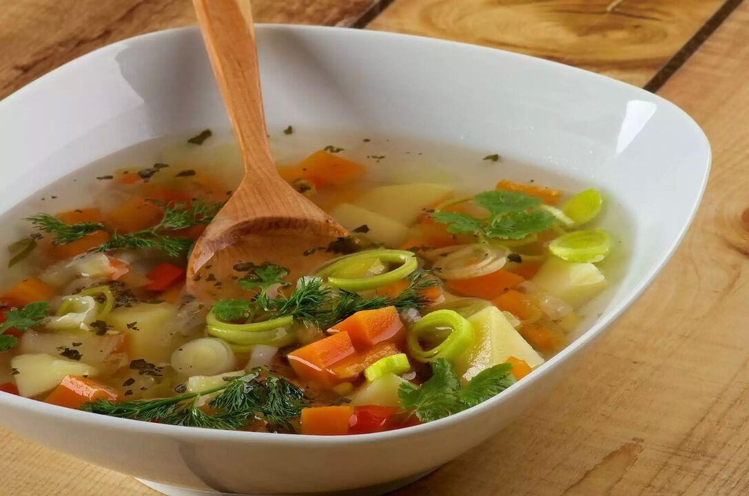 Sopas de verduras para gastritis